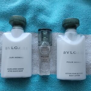 BVLGARI Shave Balm, Lotion & Cologne Set